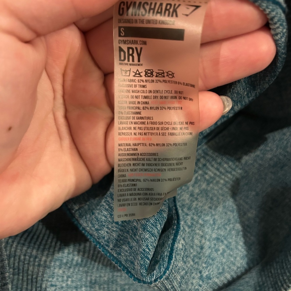 Gymshark Blue Gray Ombre Leggings - Picture 6 of 7